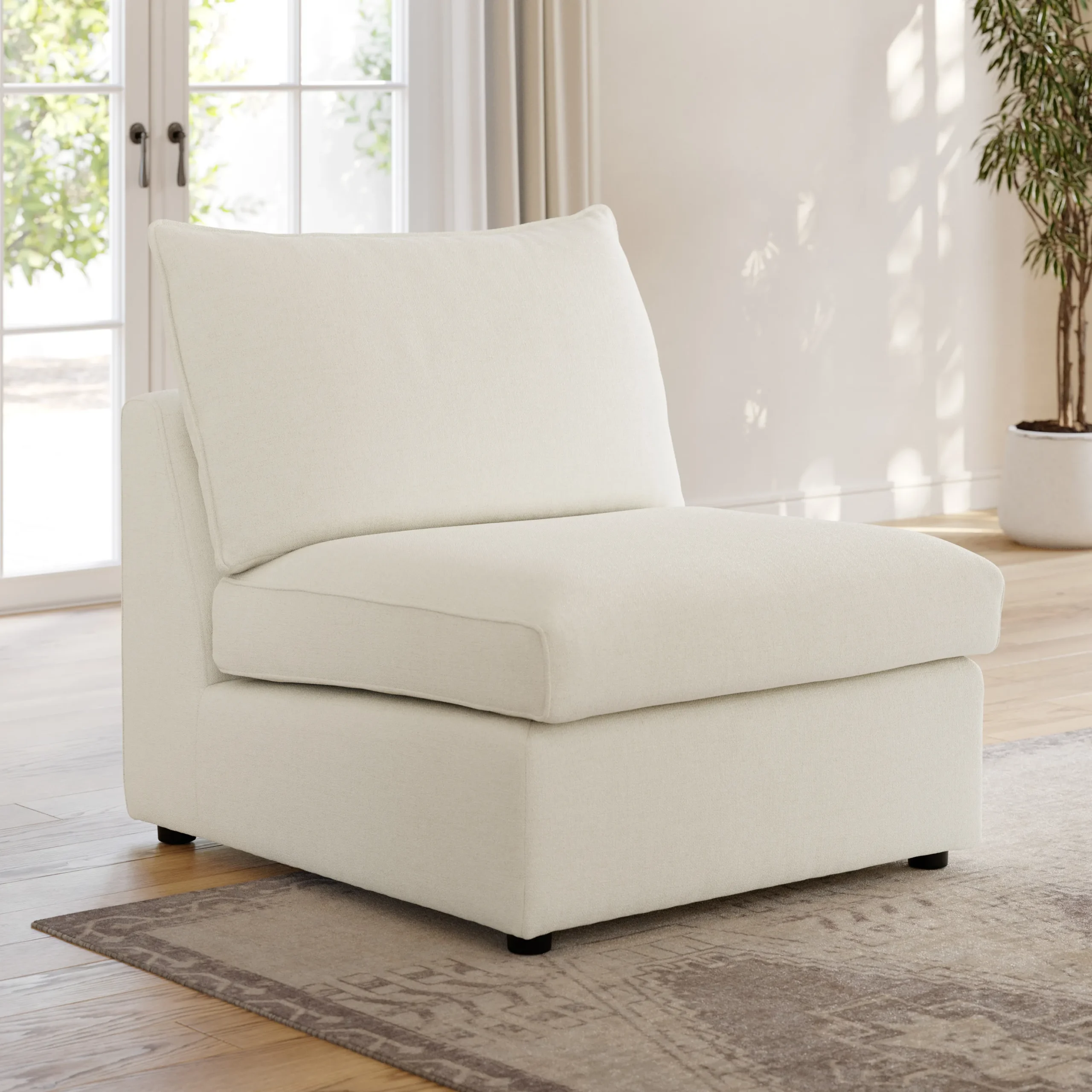 Lenae 32_ Armless Chair Module - Savoy Ivory - Image 10
