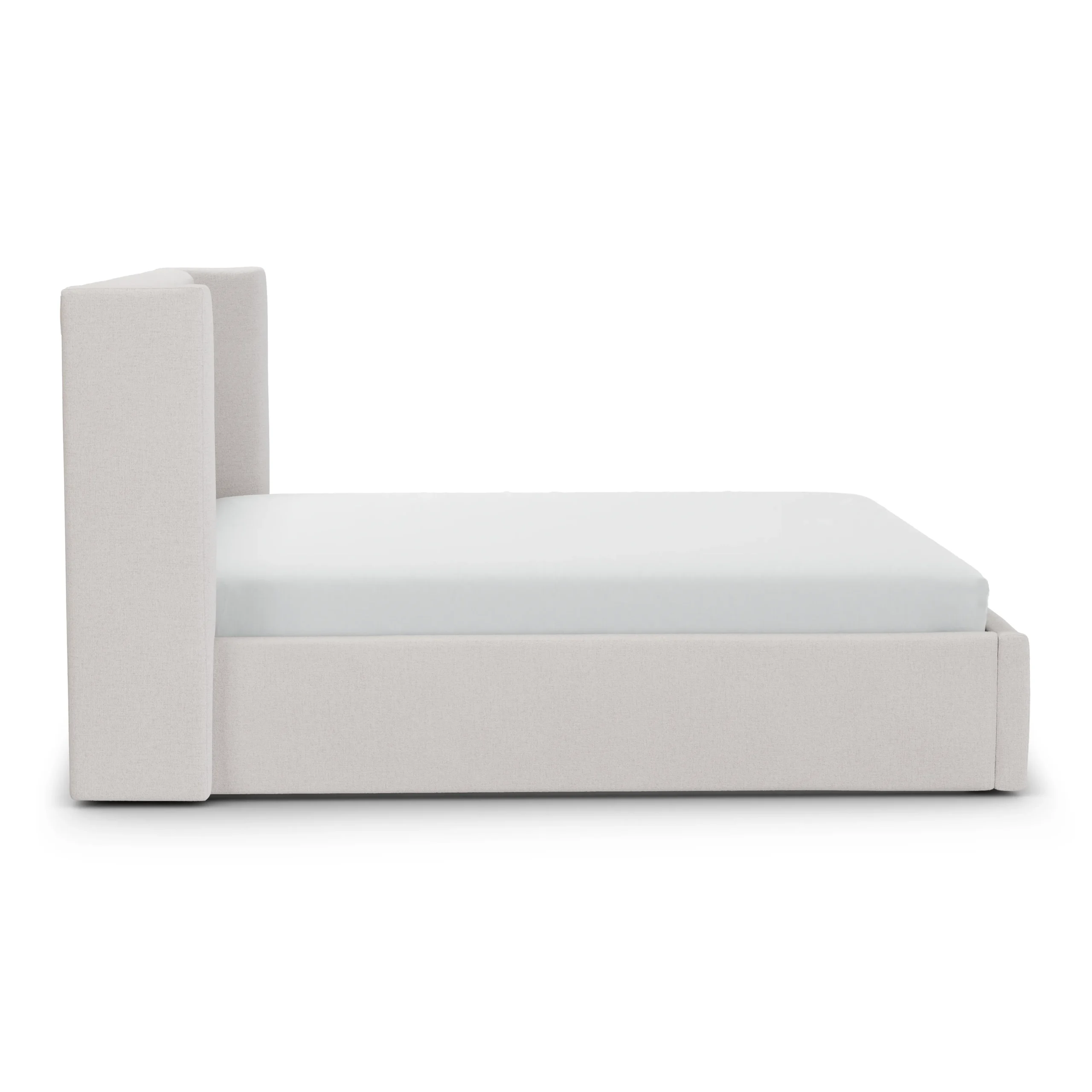 Calabri King Upholstered Bed - Napa White - Image 6