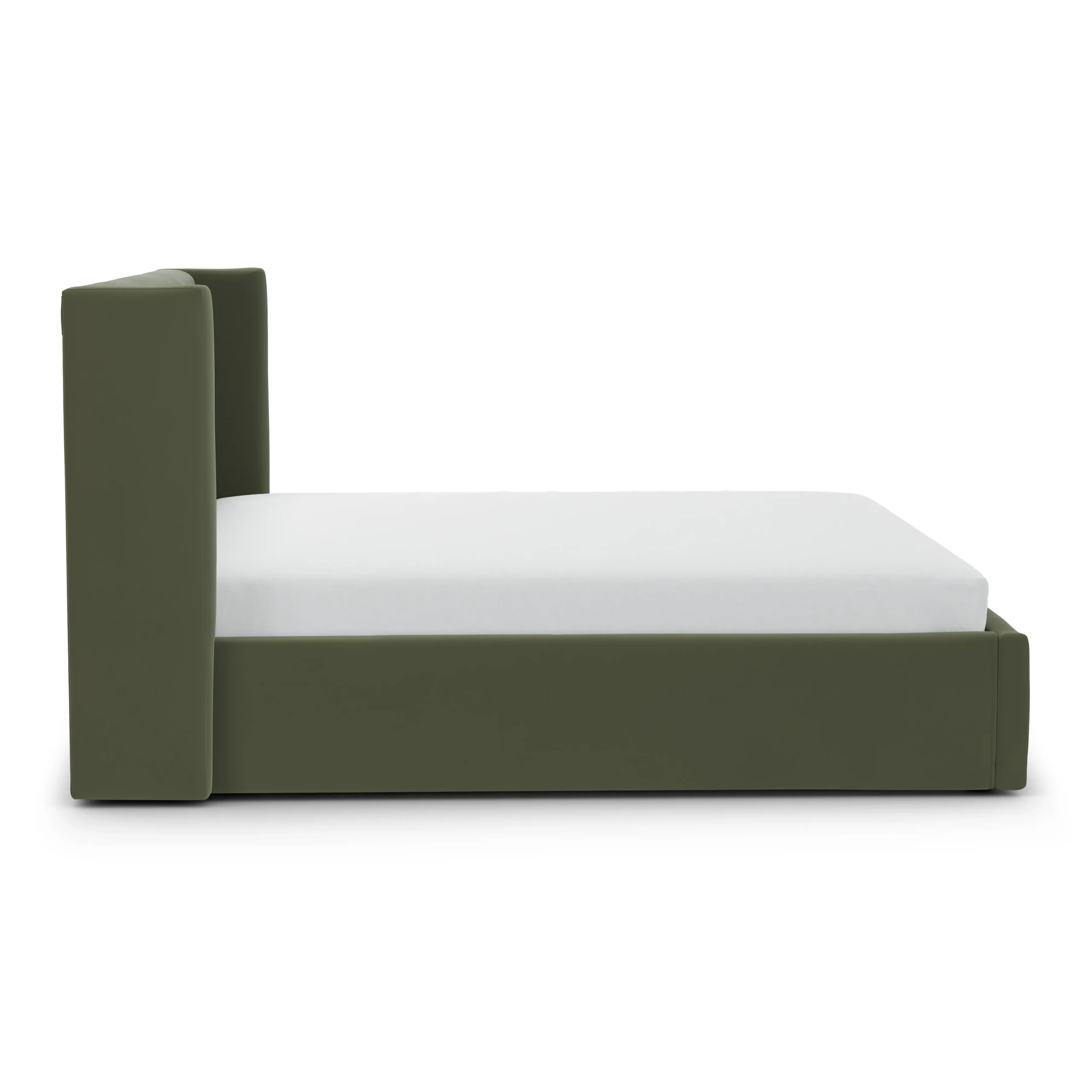 Calabri King Velvet Bed - Hale Fir Green - Image 5