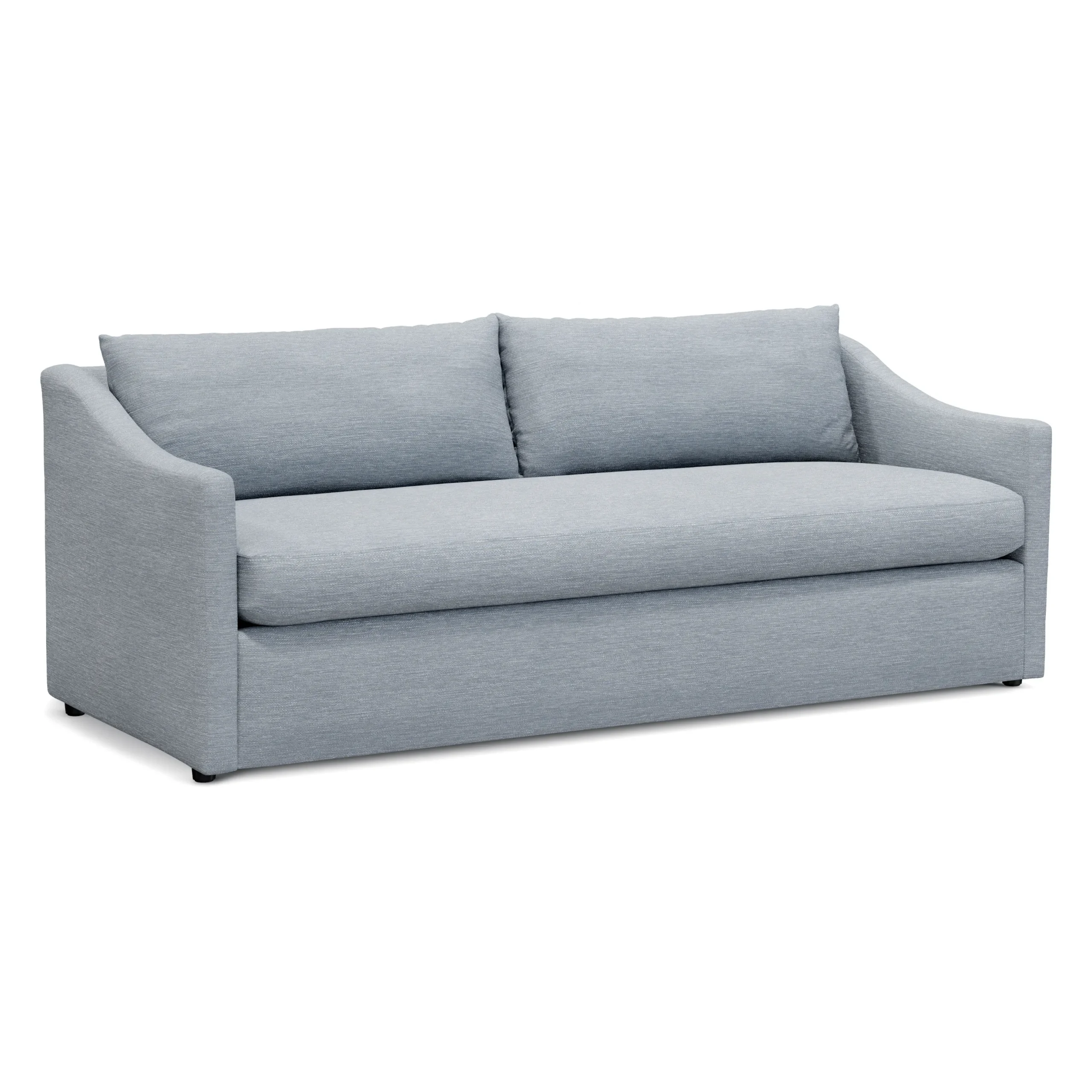 Landry 84.5_ Sofa Bed - Silver Light Blue - Image 3