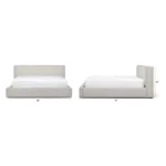 Cigar King Upholstered Storage Bed - Birch Ivory