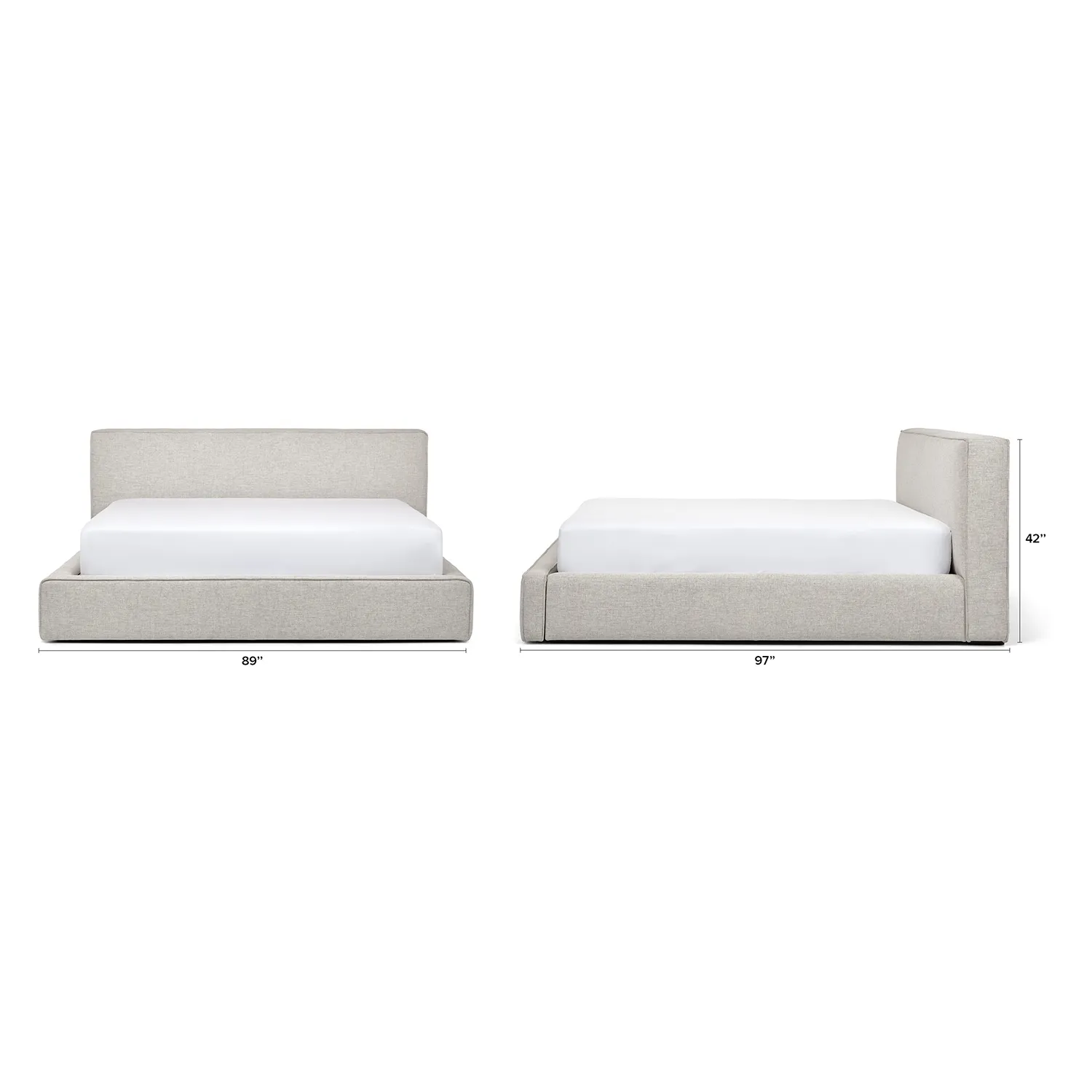 Cigar King Upholstered Storage Bed - Birch Ivory - Image 10