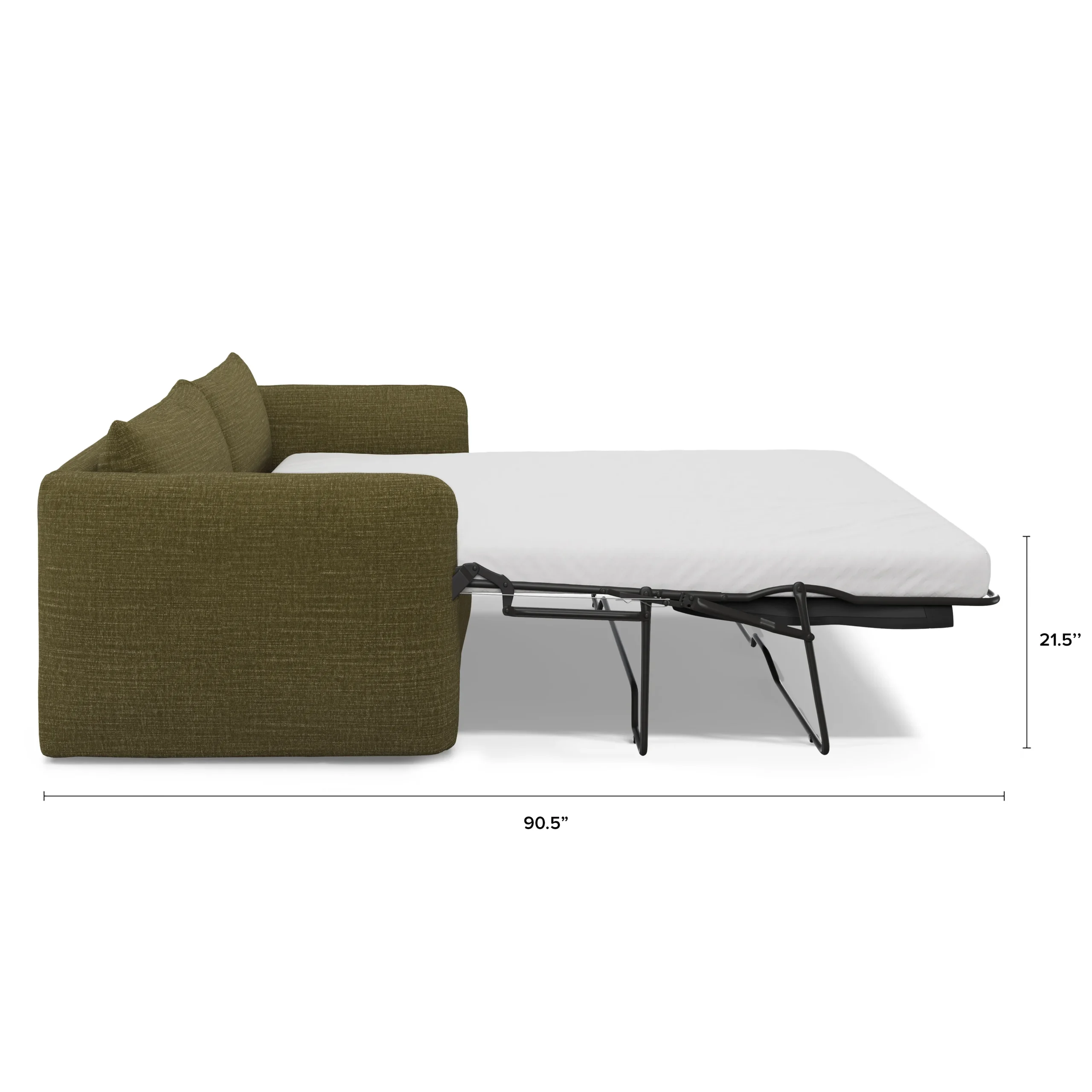 Leigh 86_ Sofa Bed - Napa Moss - Image 8