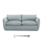 Leigh 86_ Sofa Bed - Silver Light Blue