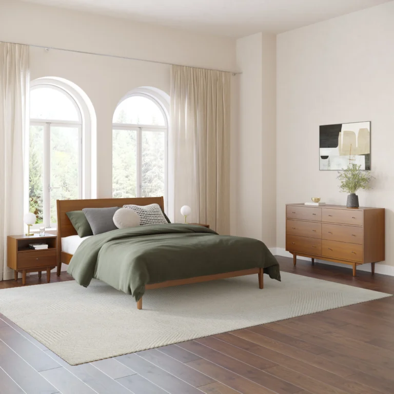 Cooper Queen Low Profile Bed - Walnut