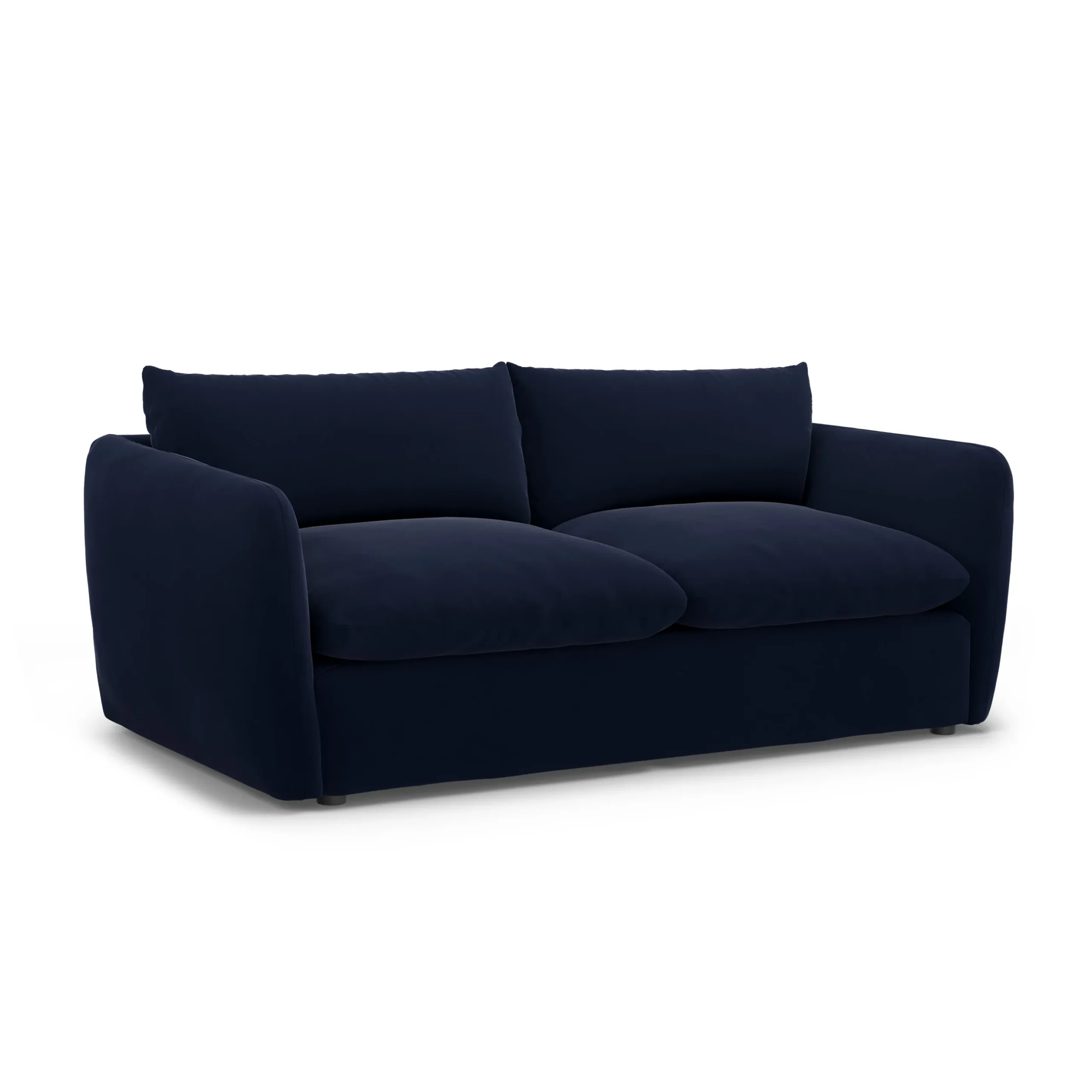 Leigh 86_ Velvet Sofa Bed - Hale Ink - Image 3