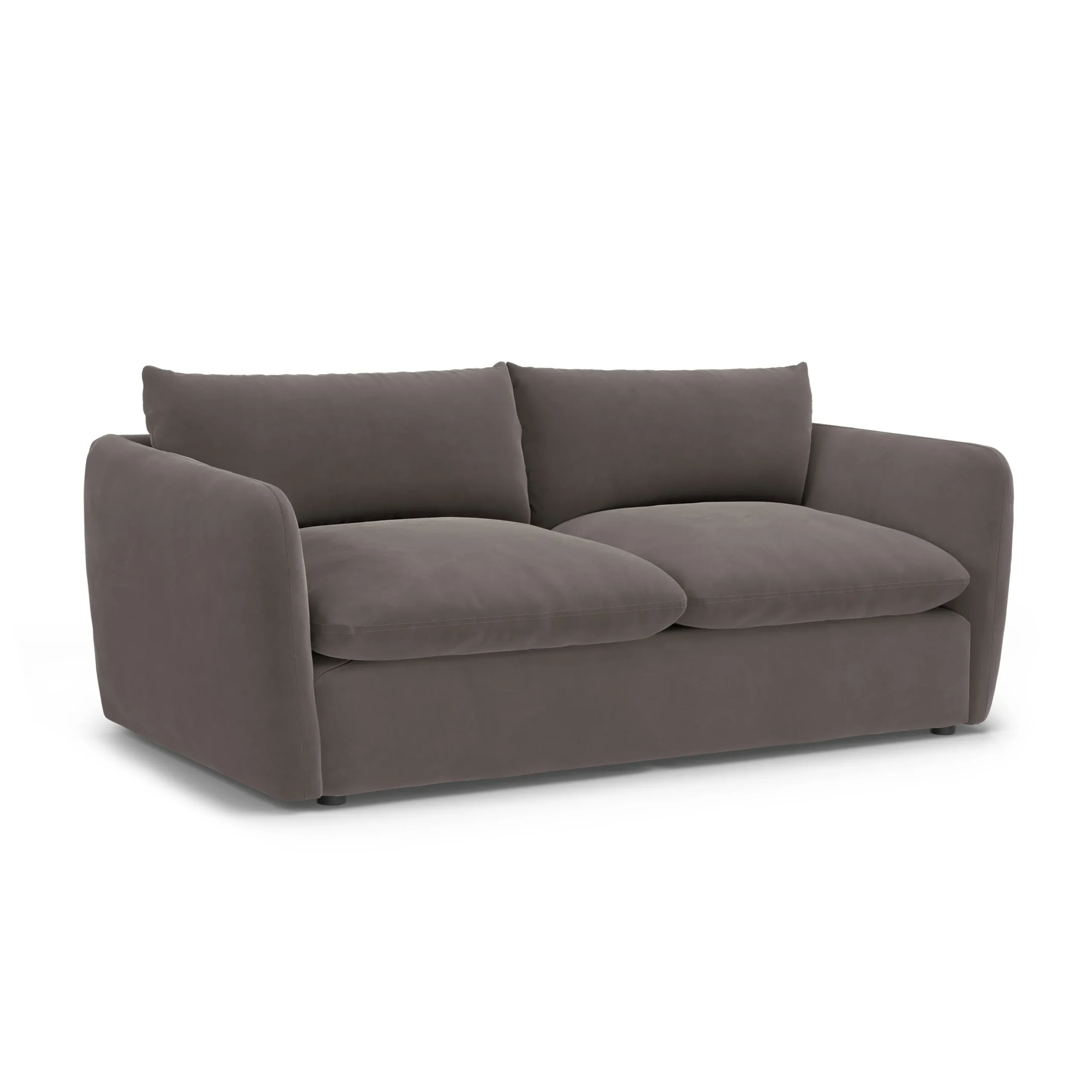 Leigh 86_ Velvet Sofa Bed - Hale Warm Gray - Image 3