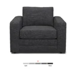 Riley 42_ Lounge Chair - Napa Charcoal