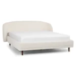 Kayra King Upholstered Bed - Ivory Bouclé