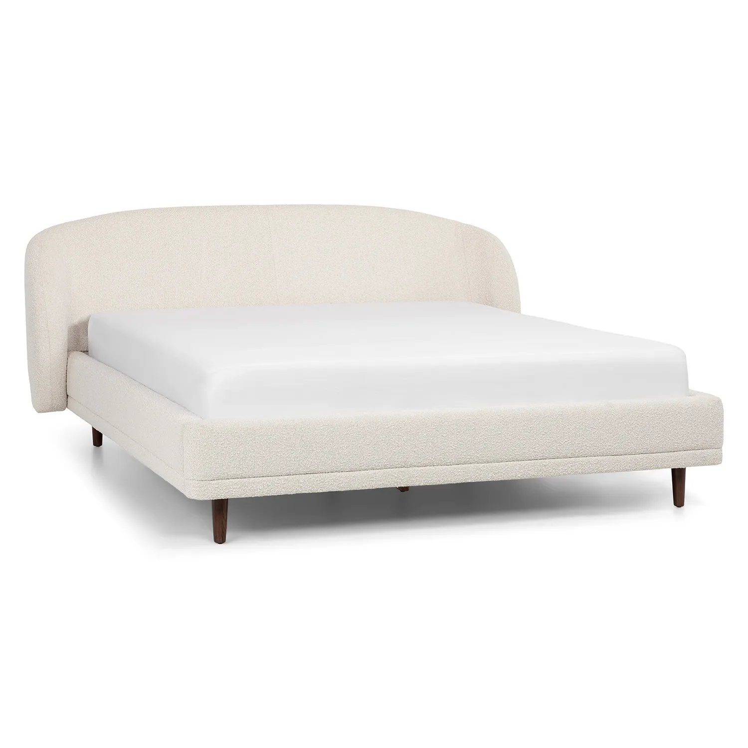 Kayra King Upholstered Bed - Ivory Bouclé - Image 7