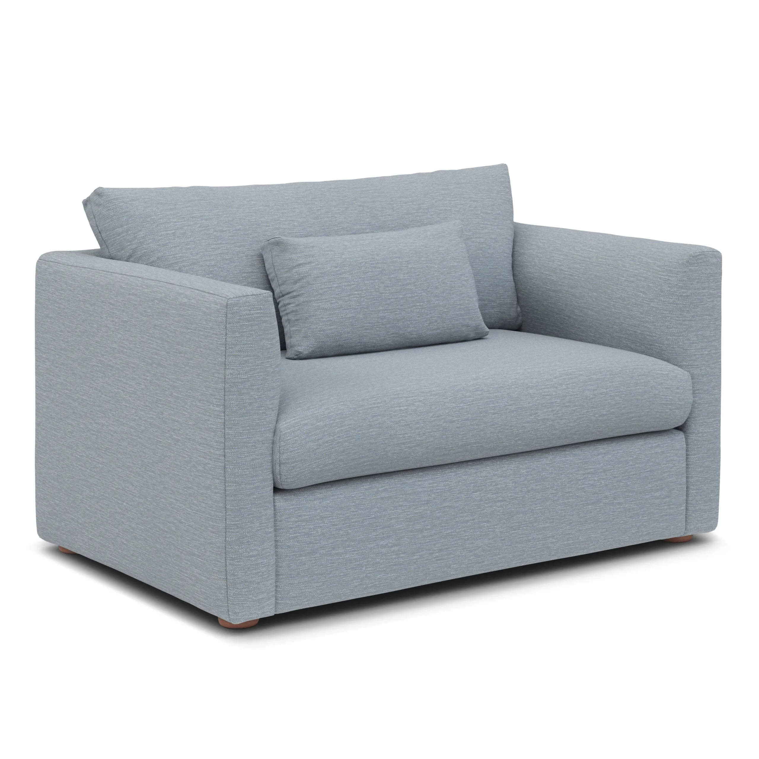 Marina 57_ Sleeper Chair - Silver Light Blue - Image 3