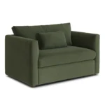 Marina 57_ Velvet Sleeper Chair - Hale Fir Green