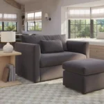 Marina 57_ Velvet Sleeper Chair - Hale Warm Gray