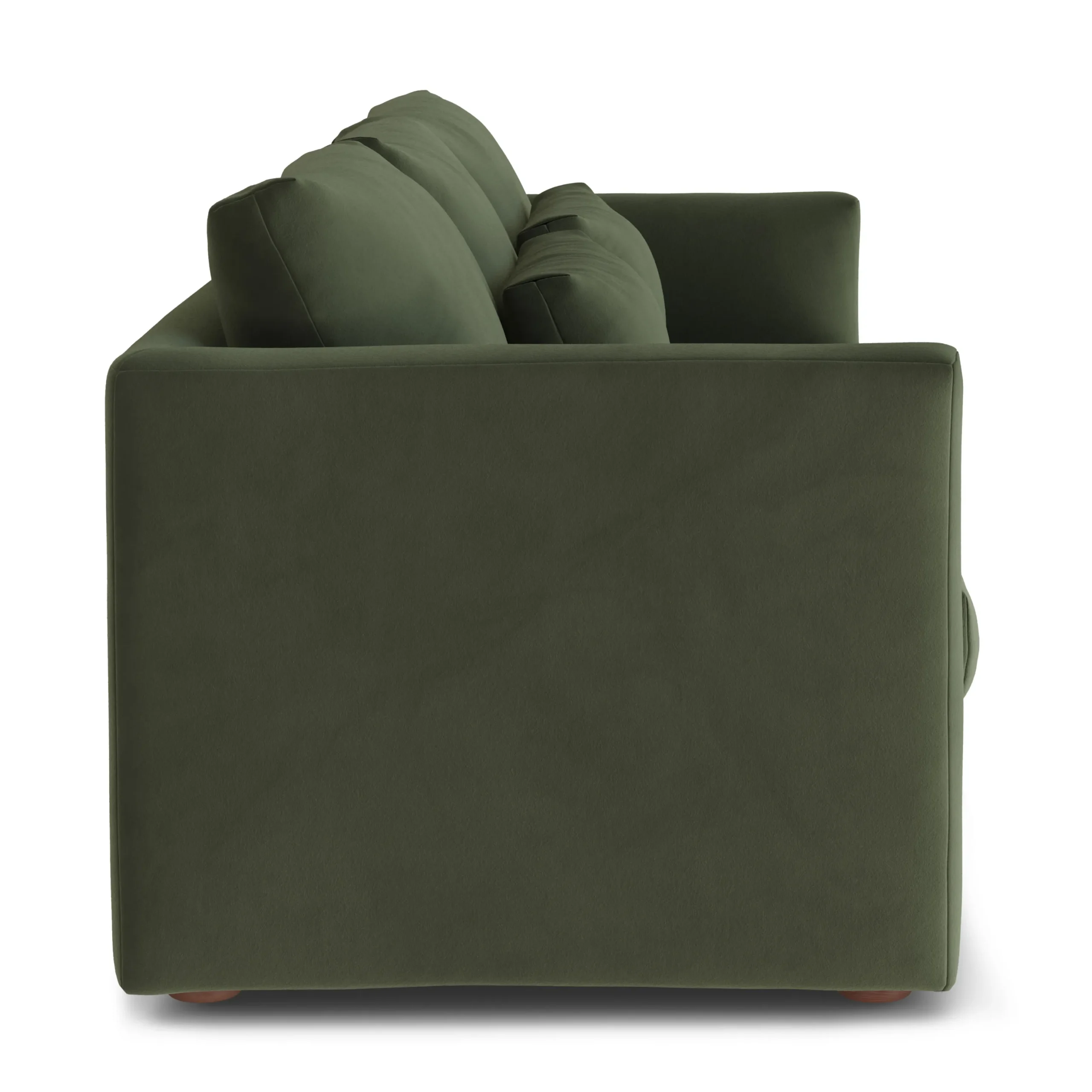 Marina 90_ Velvet Sofa Bed - Hale Fir Green - Image 3