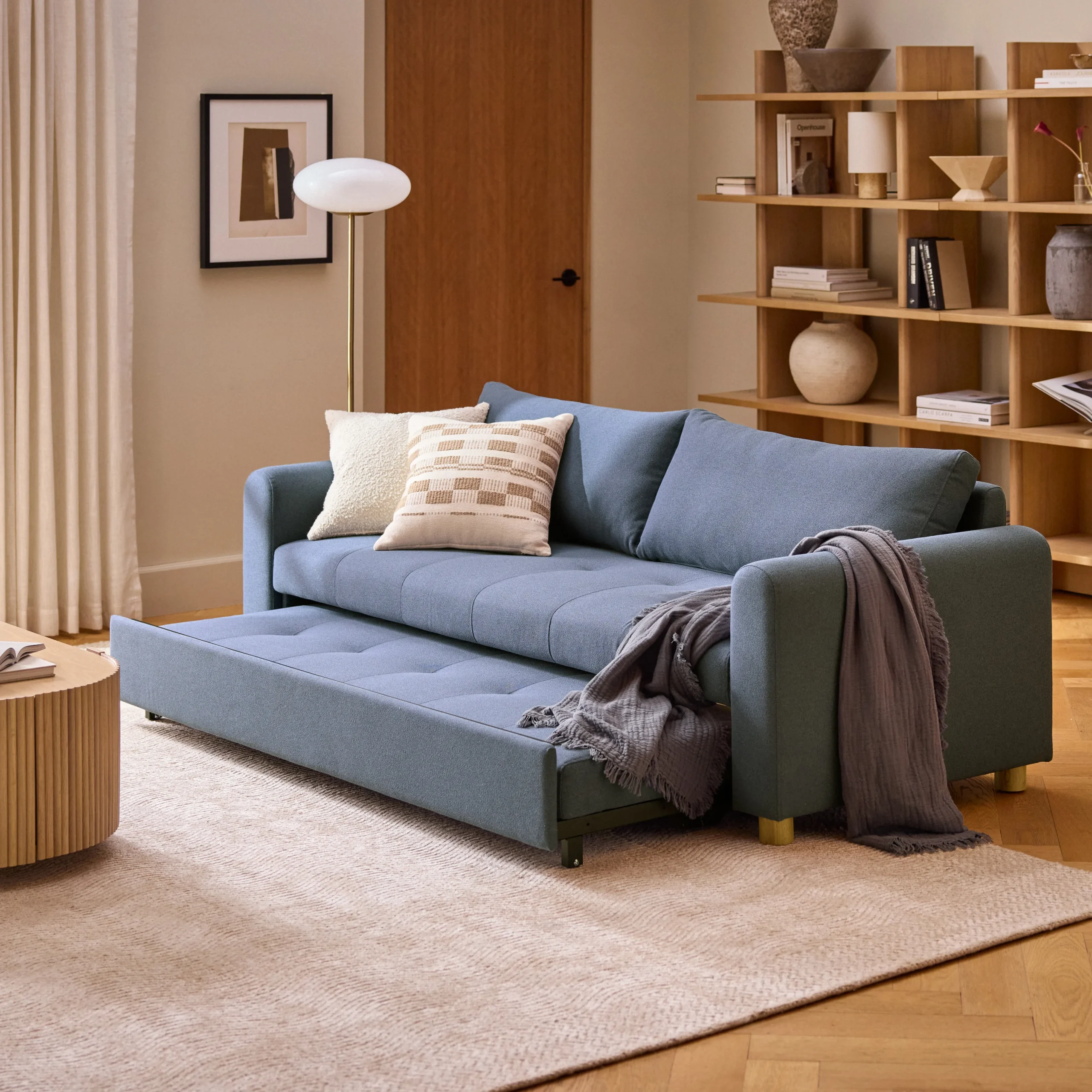 Nordby 87_ Sofa Bed - Lull Blue - Image 3