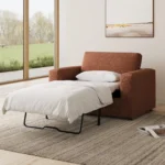 Riley 57.5_ Sleeper Chair - Napa Rust