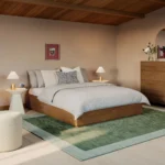 Leif Queen Platform Storage Bed - Smoked Oak