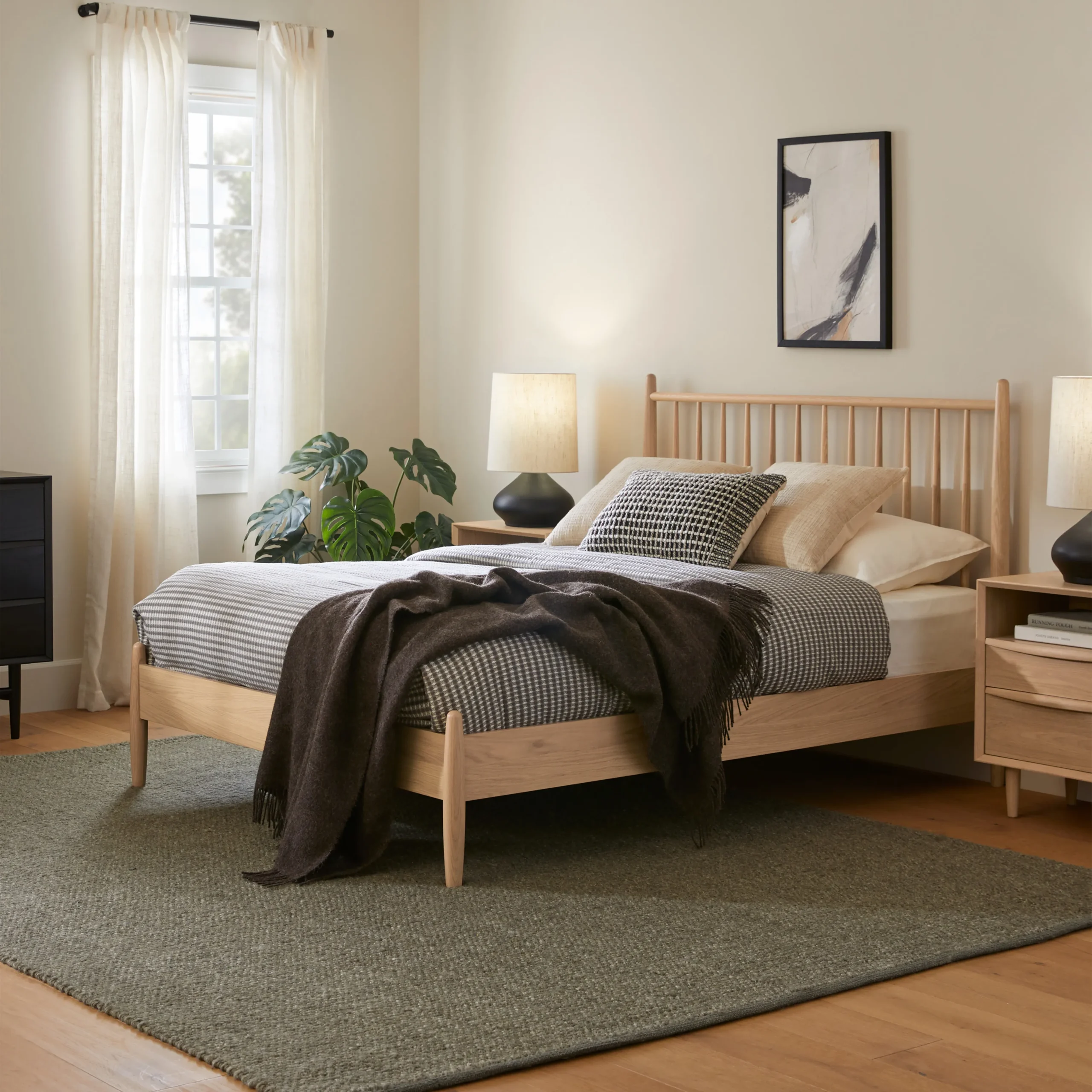 Lenia Full Bed - White Oak - Image 11
