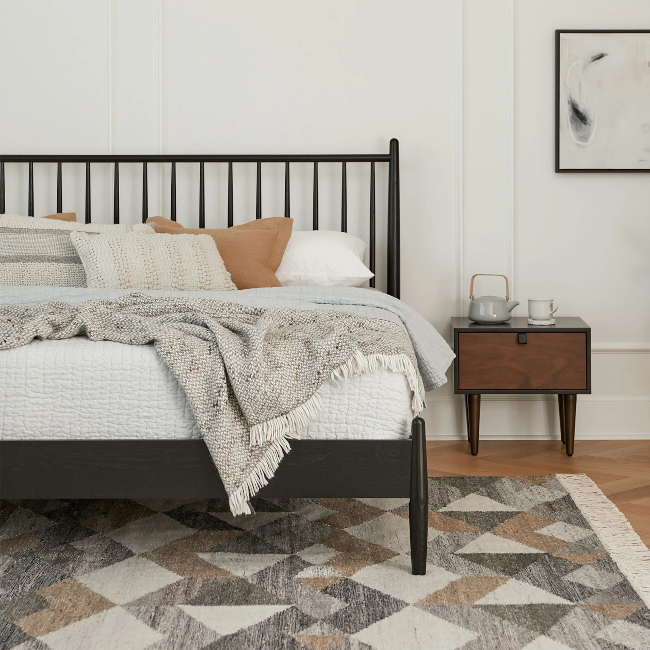 Lenia King Bed - Black - Image 8