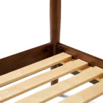 Lenia King Canopy Bed - Walnut