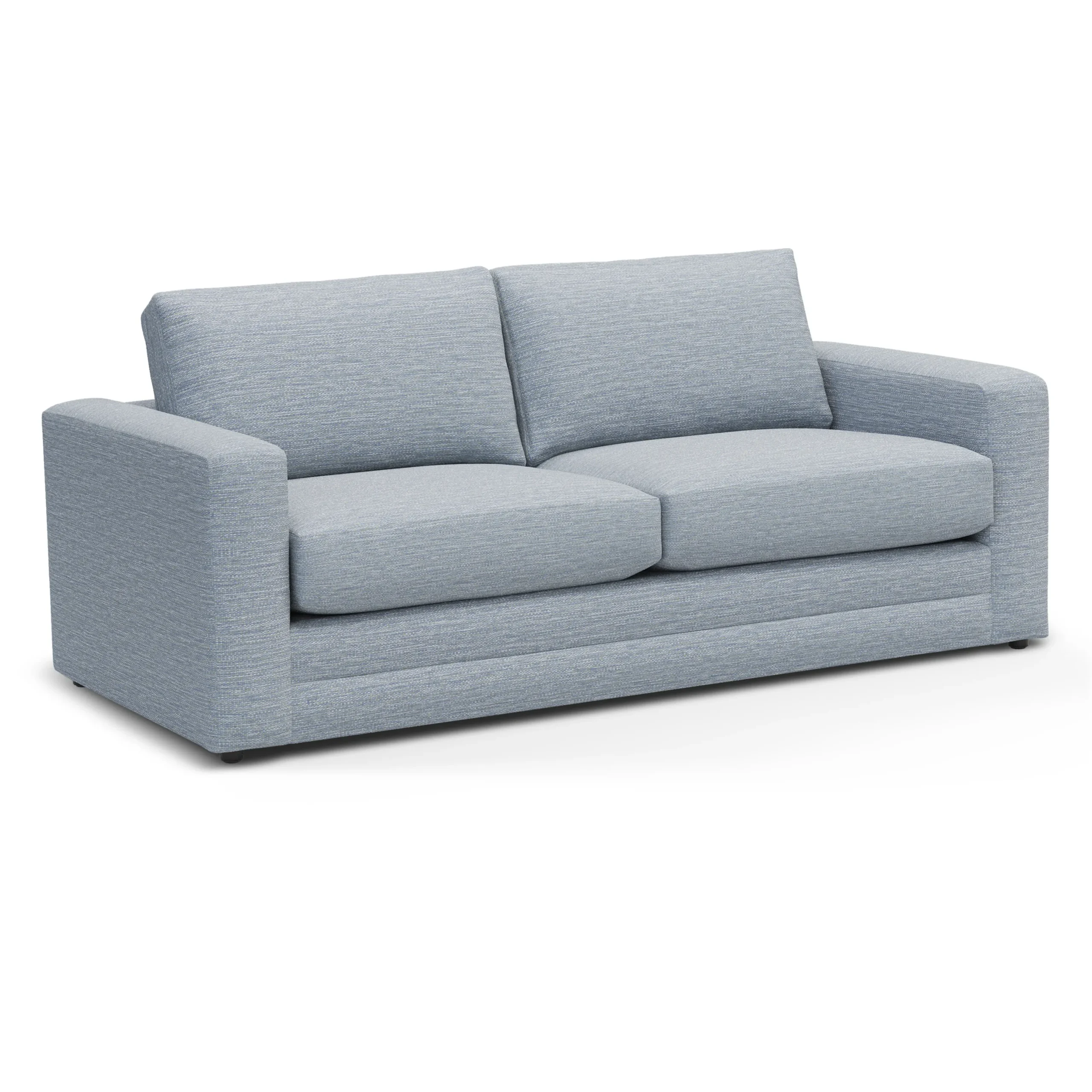 Riley 84_ Sofa Bed - Silver Light Blue - Image 3