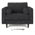 Sven 42_ Tufted Lounge Chair - Napa Charcoal