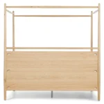 Lenia King Canopy Bed - White Oak