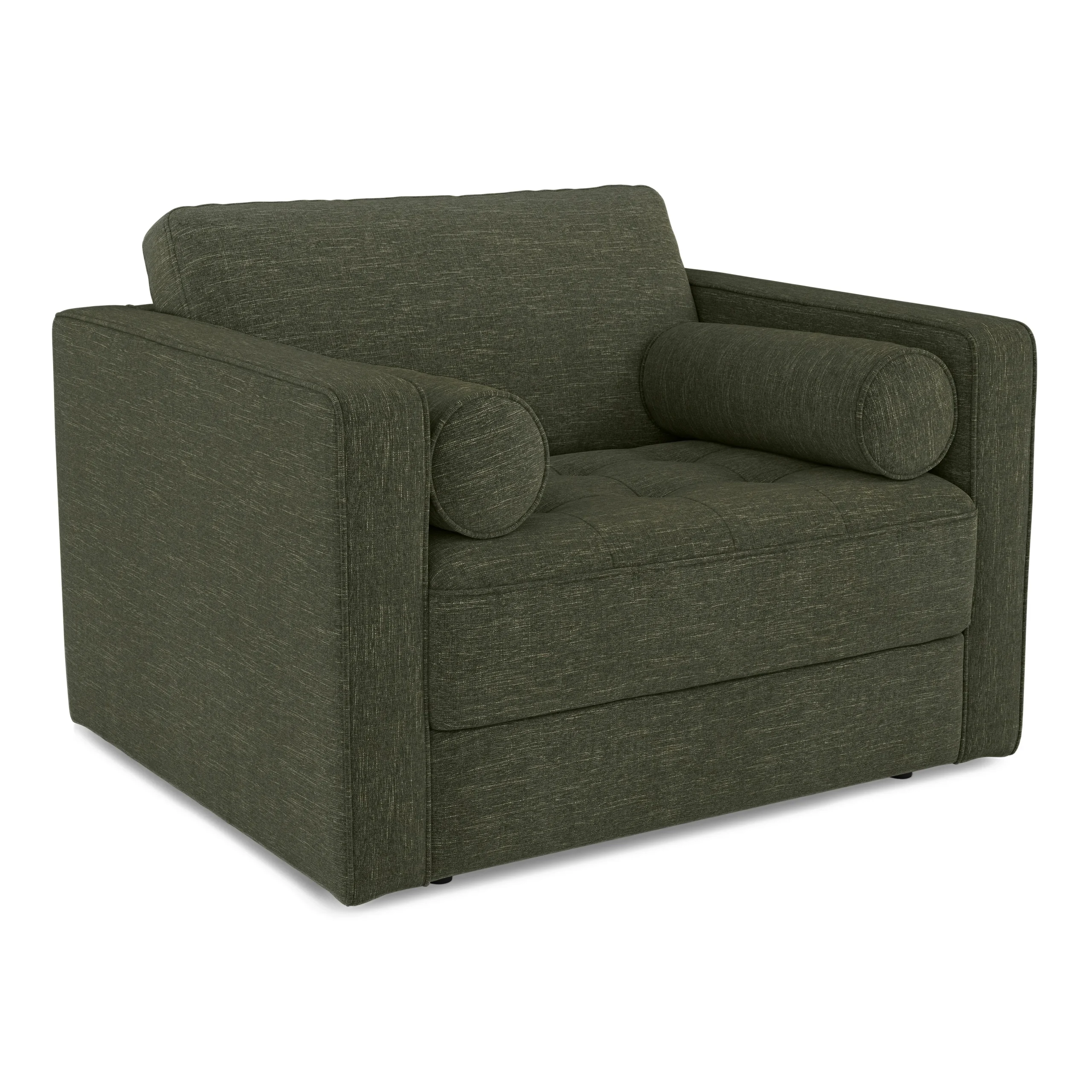 Sven 45.5_ Tufted Sleeper Chair - Fir Green - Image 3