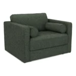Sven 45.5_ Tufted Sleeper Chair - Green Wool Bouclé