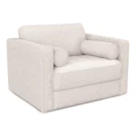 Sven 45.5_ Tufted Sleeper Chair - Ivory Wool Bouclé