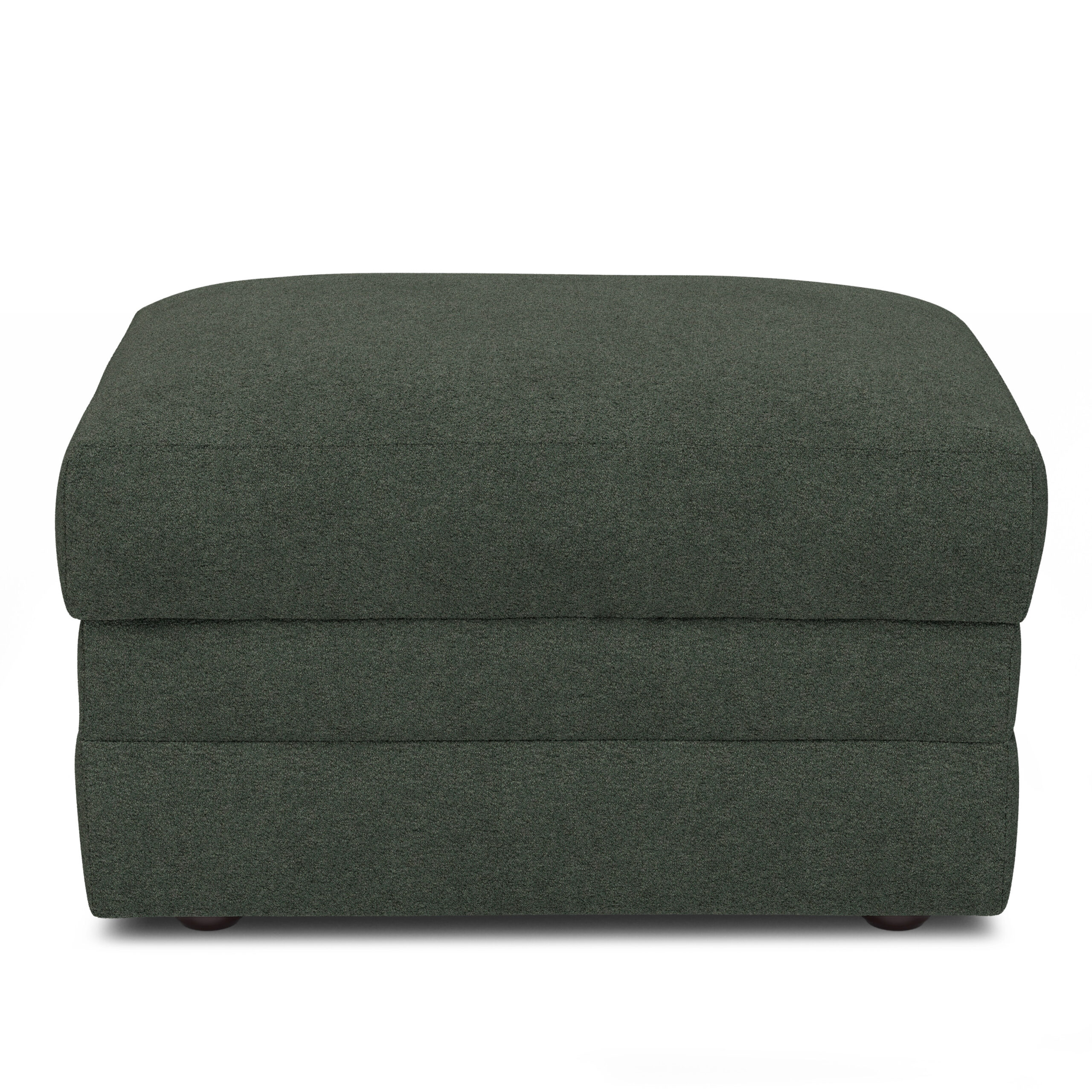 Riley 28_ Ottoman - Green Wool Bouclé - Image 8