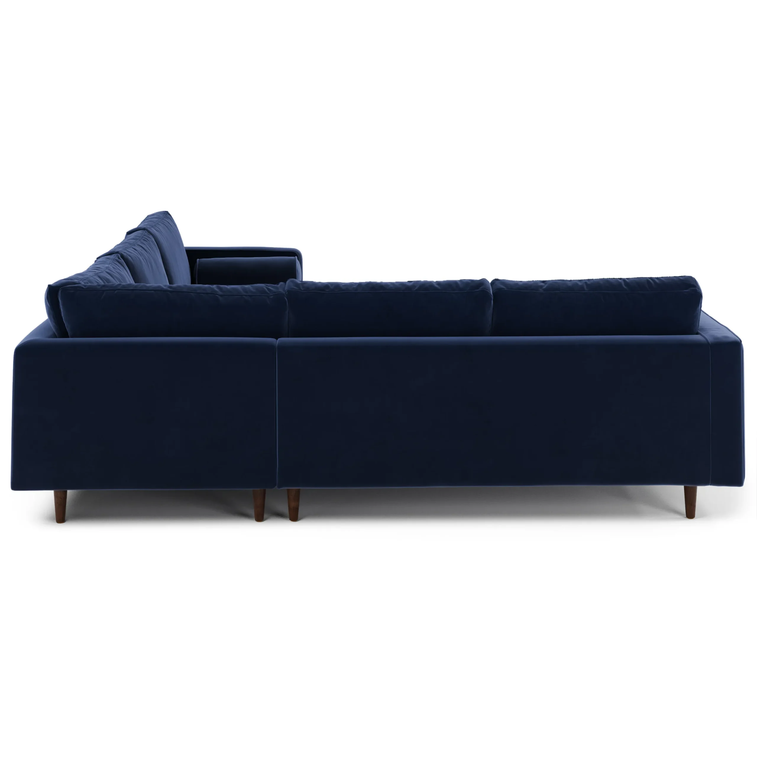 Sven 107_ Tufted Velvet Corner Sectional - Plush Cascadia Blue - Image 4