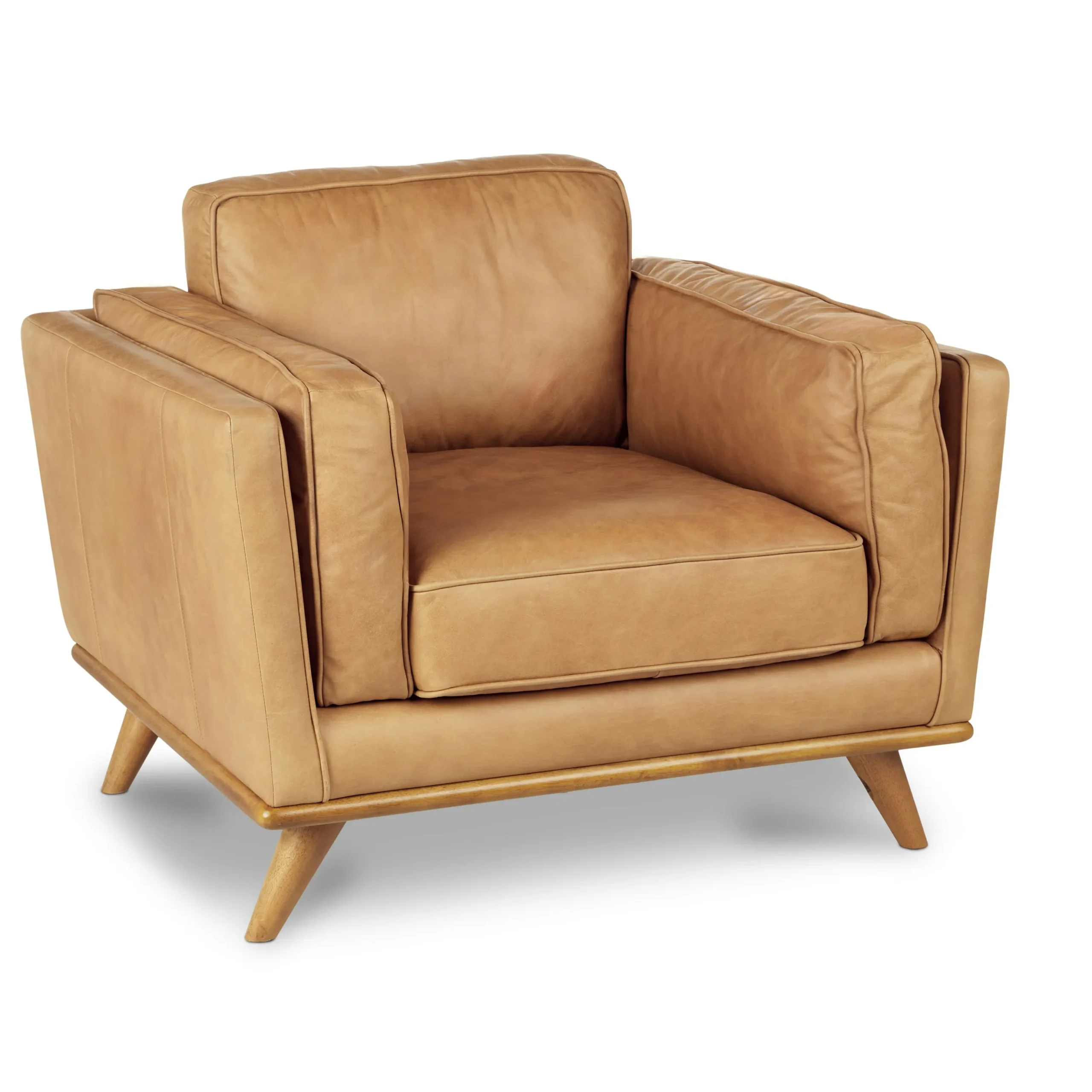 Timber 41_ Leather Lounge Chair - Charme Tan - Image 11