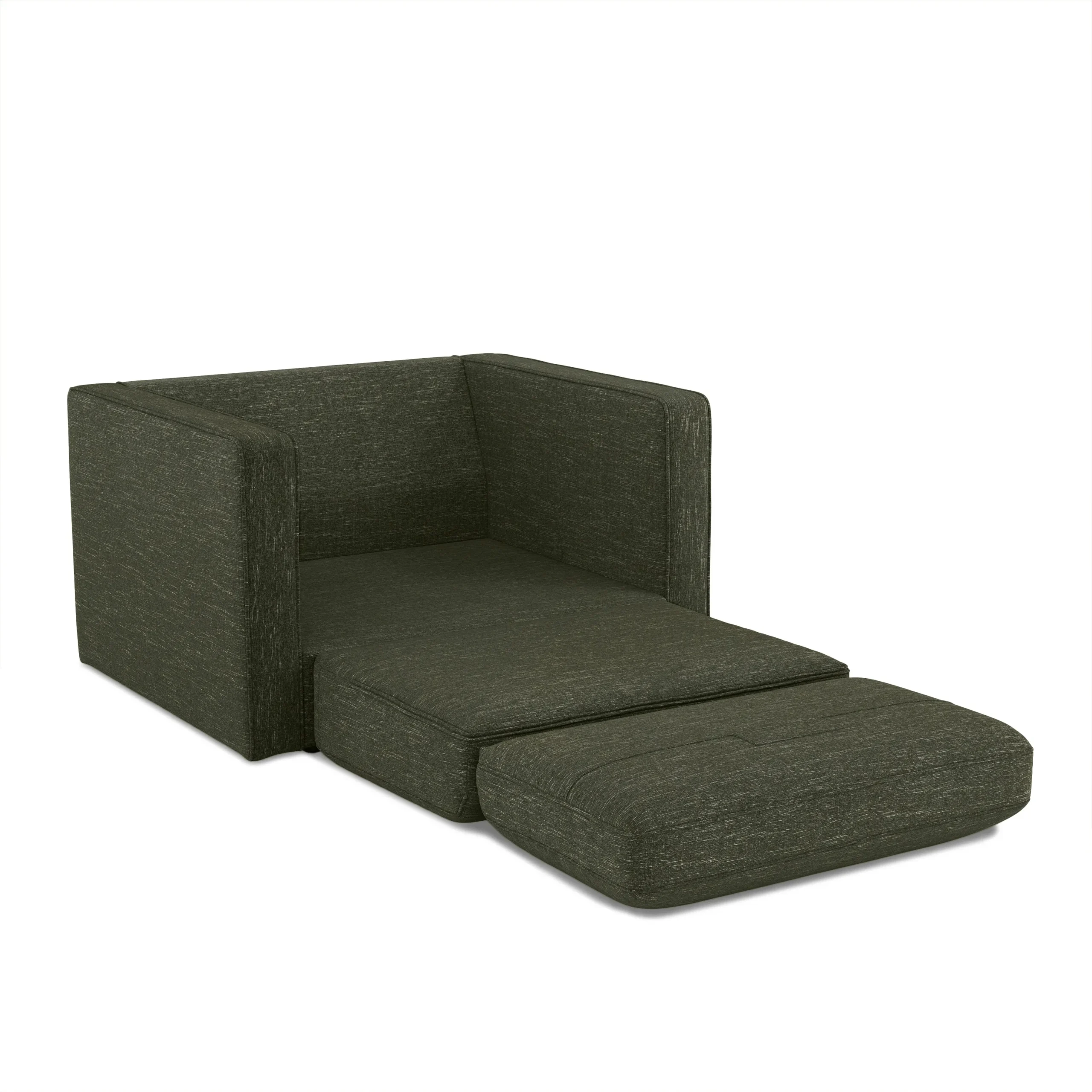 Sven 45.5_ Tufted Sleeper Chair - Fir Green - Image 13