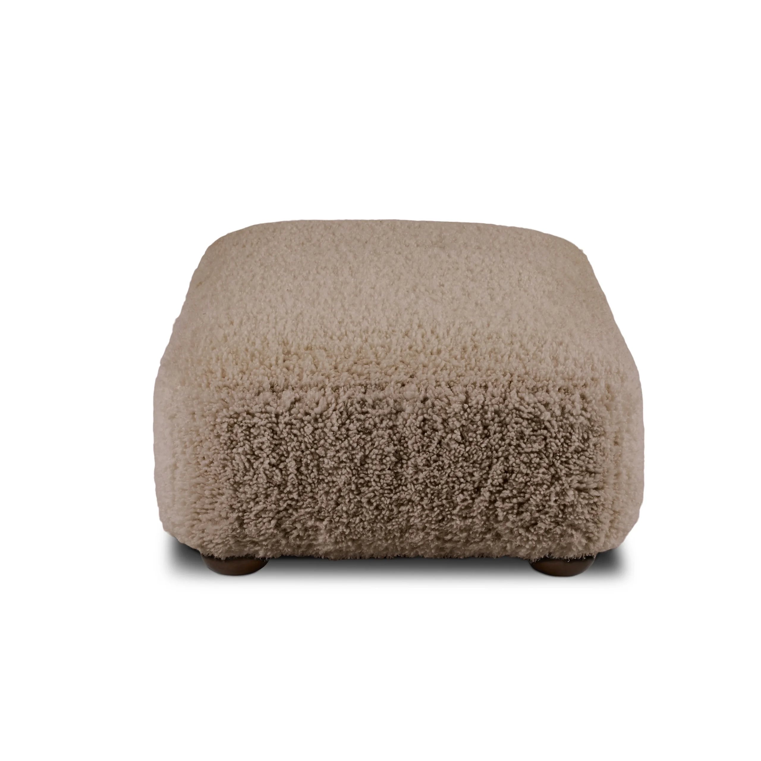 Berkley 59_ Ottoman - Long Shearling Taupe - Image 7