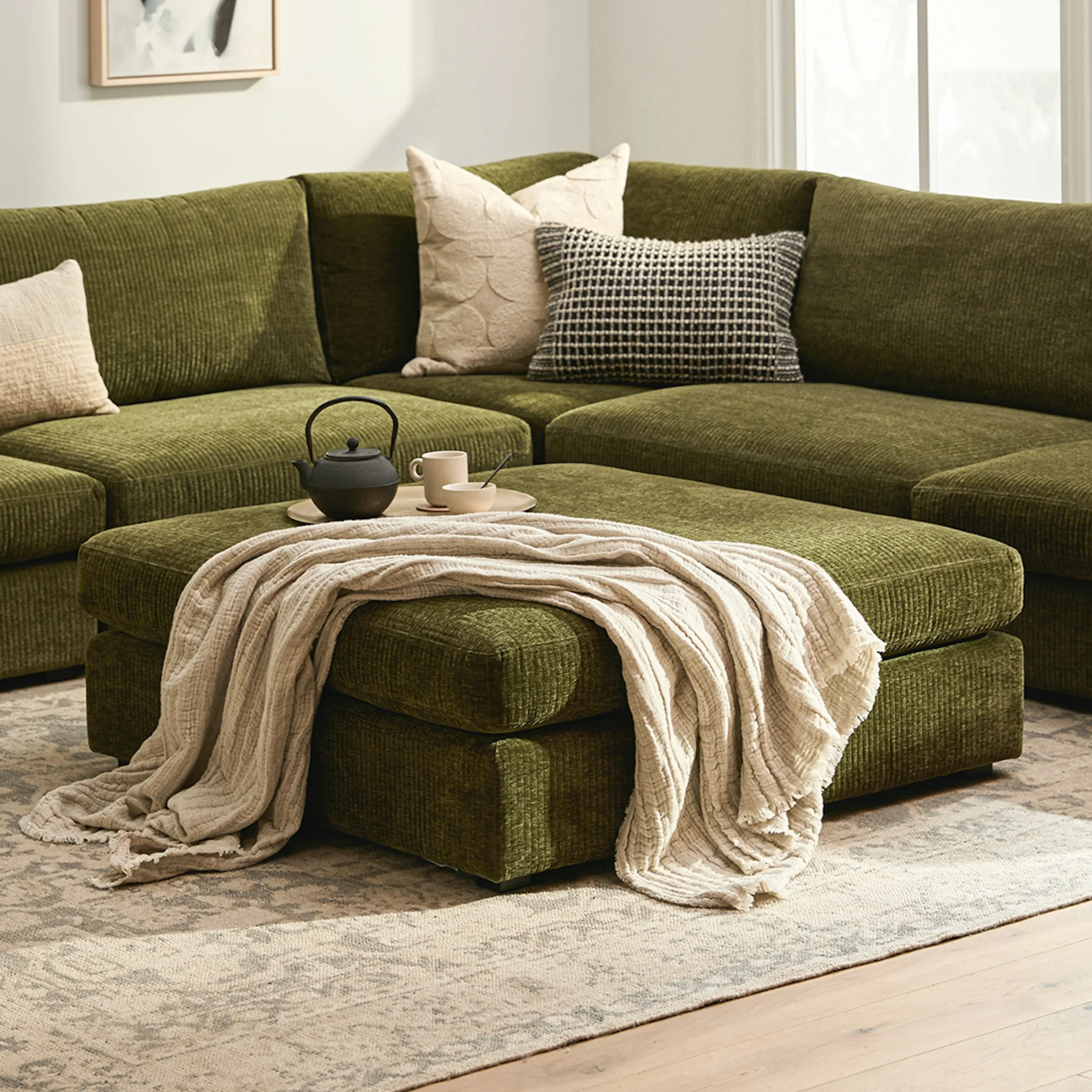 Beta 45_ Ottoman - Cypress Green - Image 9