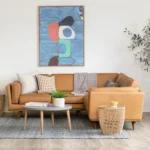 Timber 93" Leather Sectional