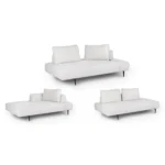 Divan 76_ Right Chaise Lounge - Quartz White