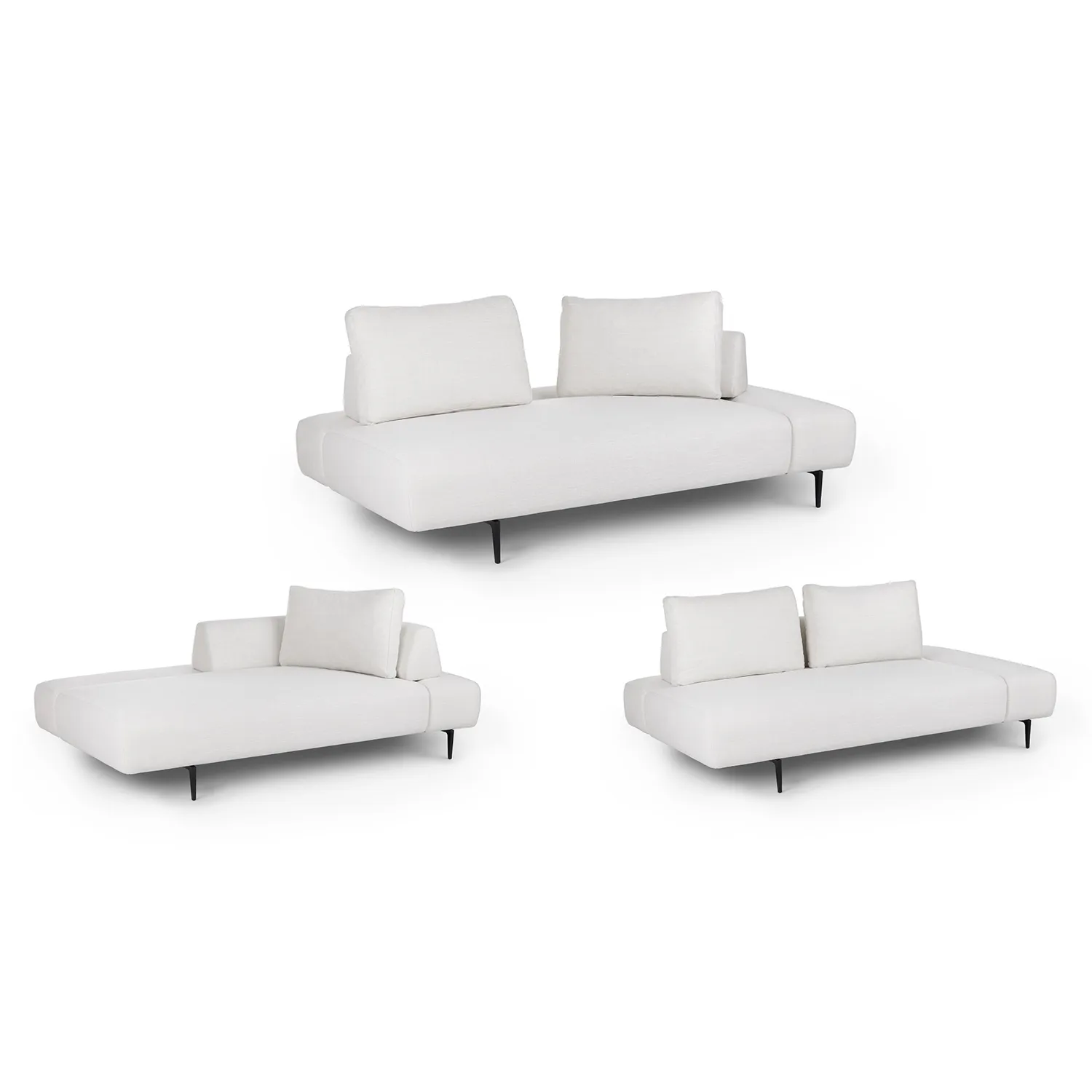 Divan 76_ Right Chaise Lounge - Quartz White - Image 9