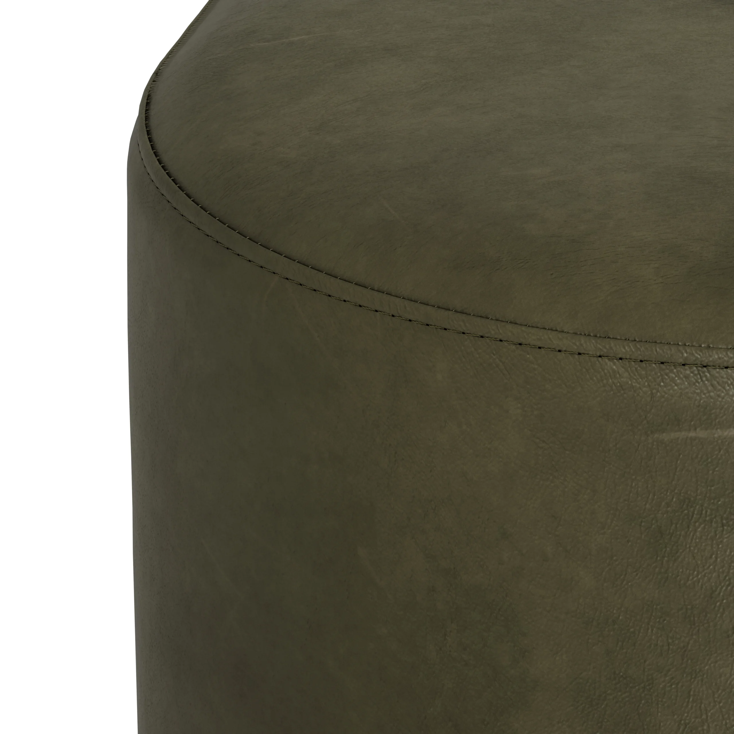 Cilo 16_ Leather Ottoman - Charme Green - Image 5