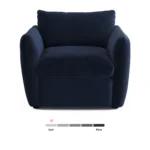 Leigh 42_ Velvet Lounge Chair - Hale Ink