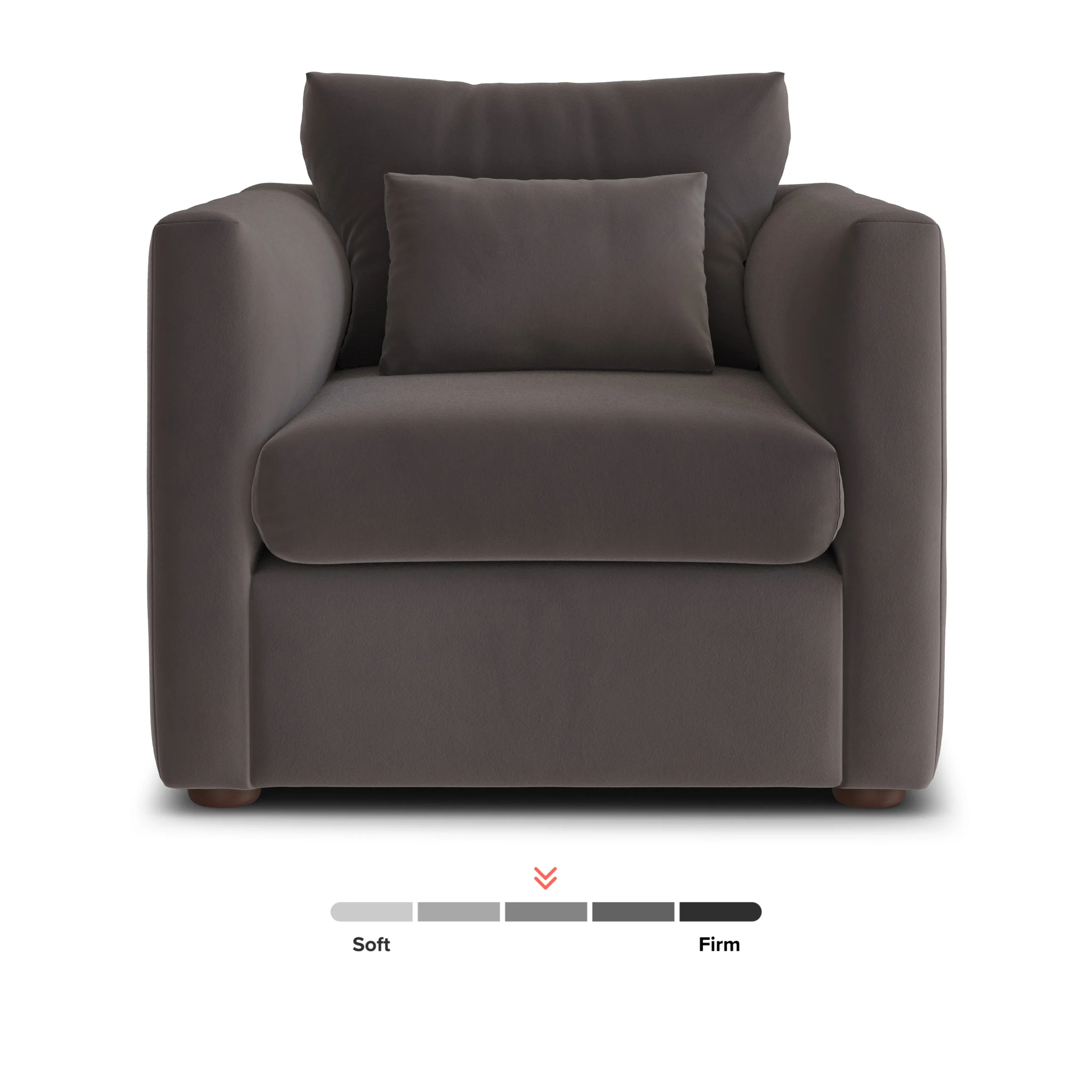 Marina 38_ Velvet Lounge Chair - Hale Warm Gray - Image 11
