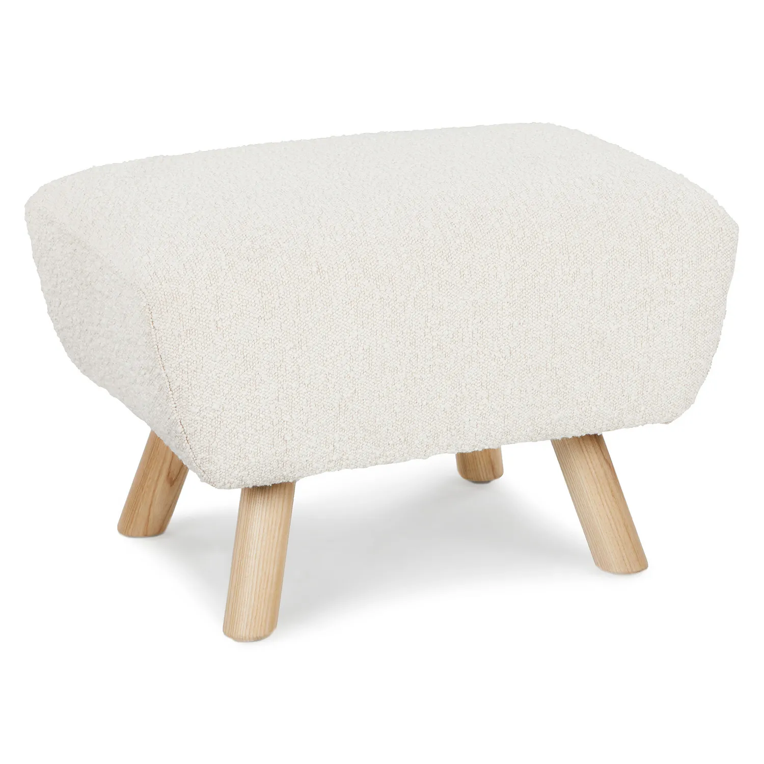 Gabriola 23_ Ottoman - Ivory Bouclé - Image 4