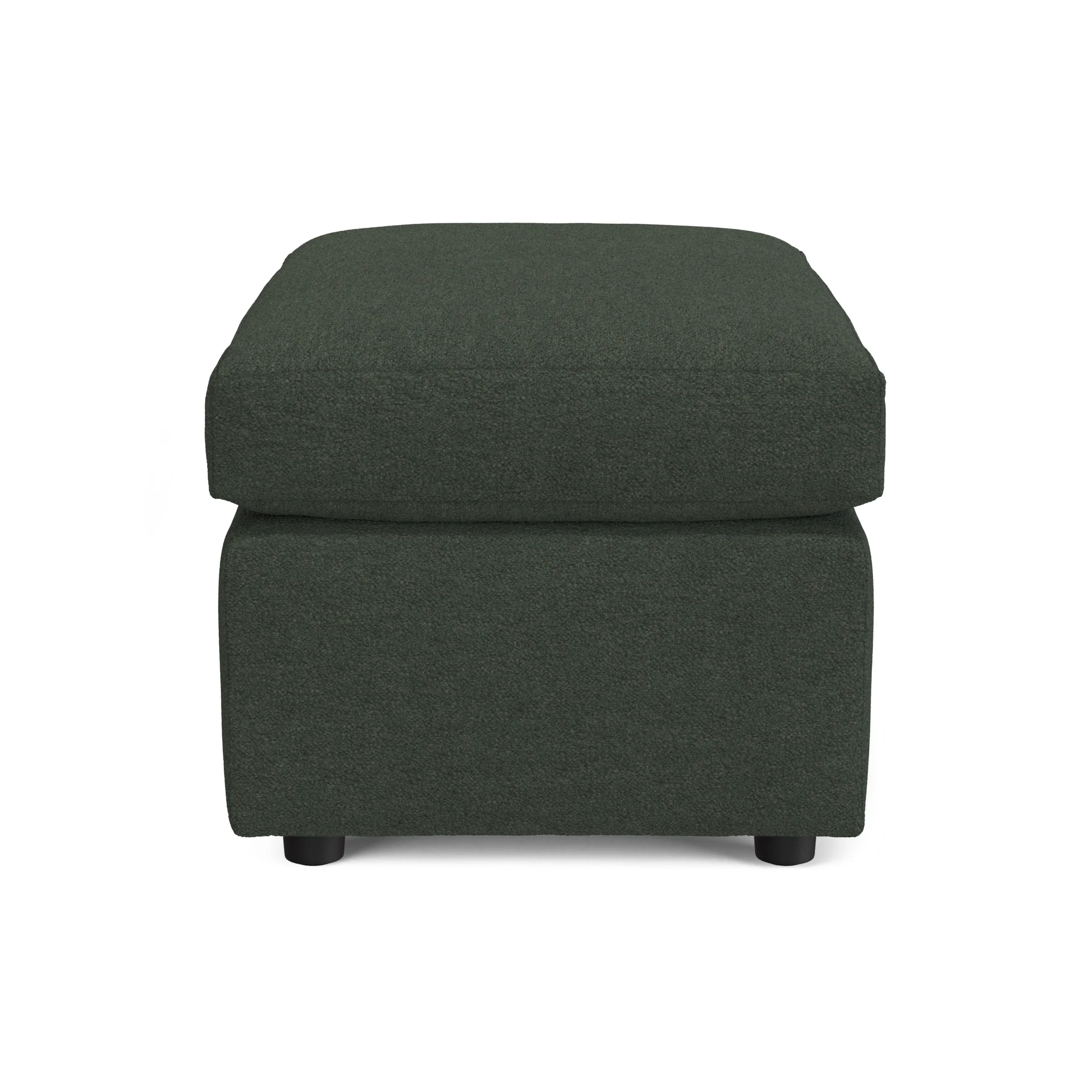 Landry 28_ Ottoman - Green Wool Bouclé - Image 4