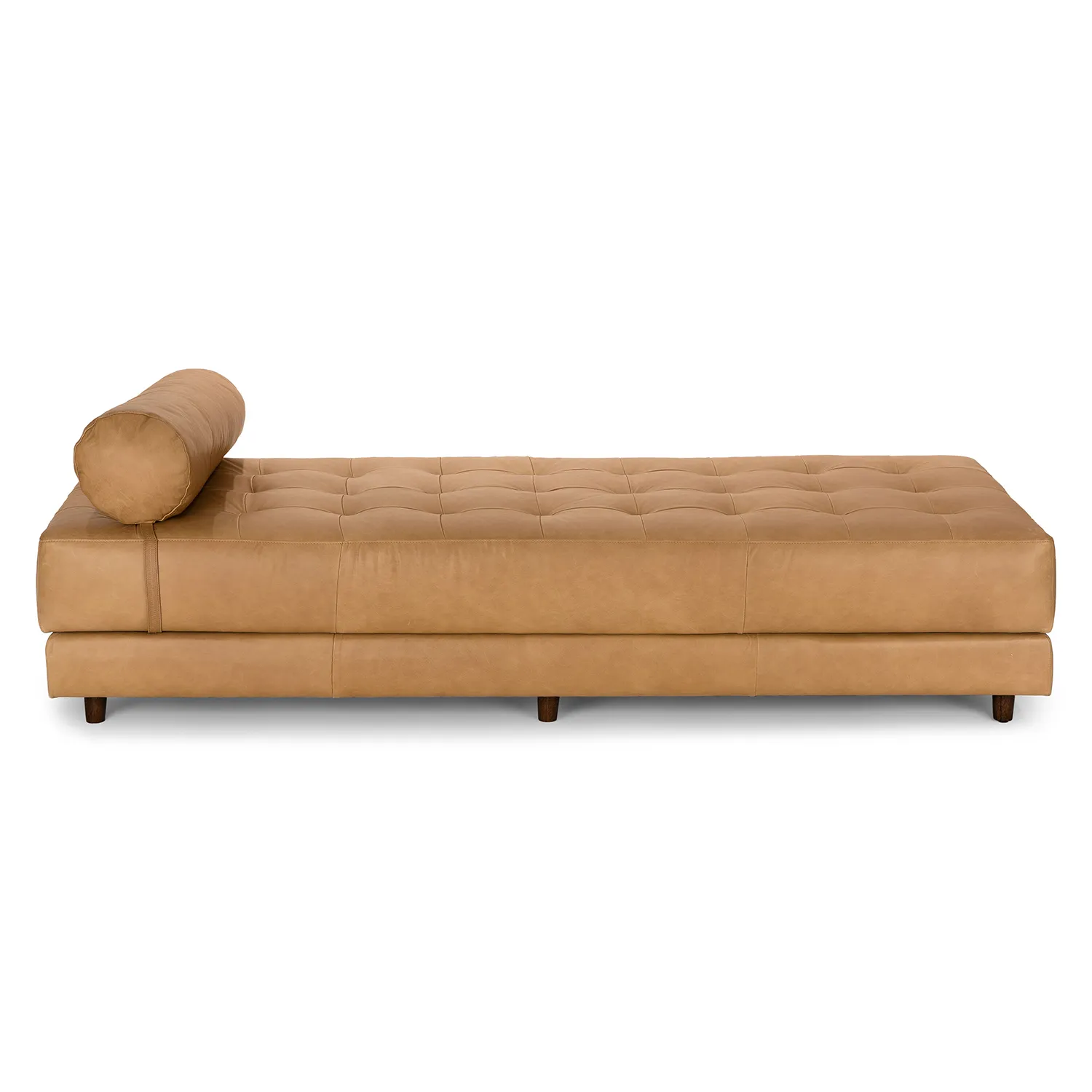 Sven 79_ Tufted Leather Chaise Lounge - Charme Tan - Image 9