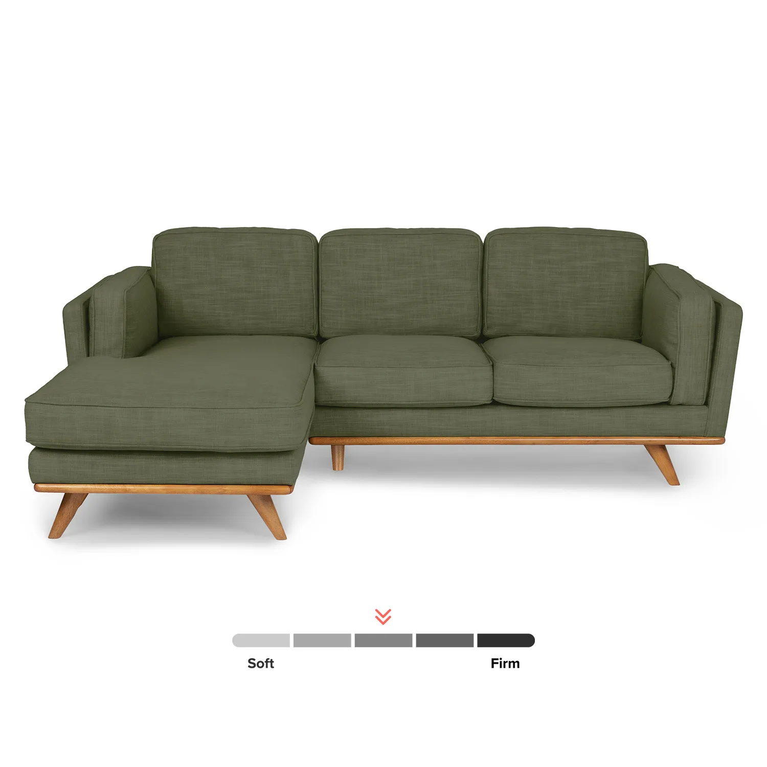 Timber 93_ Left Sectional - Olio Green - Image 4