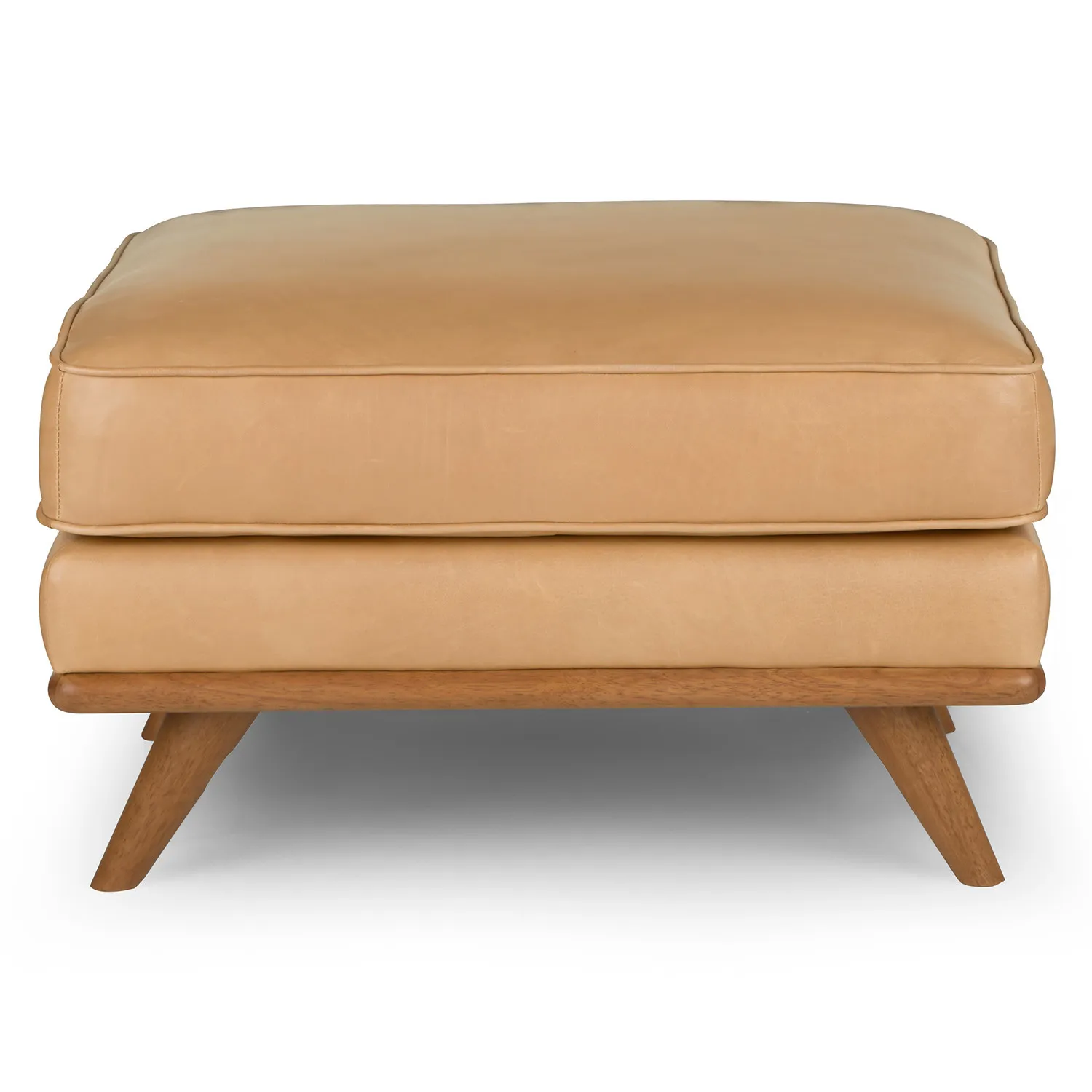 Timber 31_ Leather Ottoman - Charme Tan - Image 5