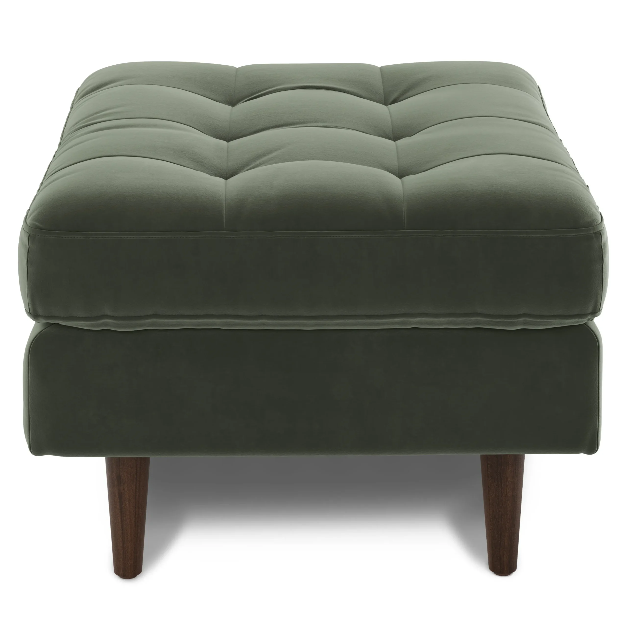 Sven 30_ Velvet Ottoman - Plush Pacific Green - Image 8