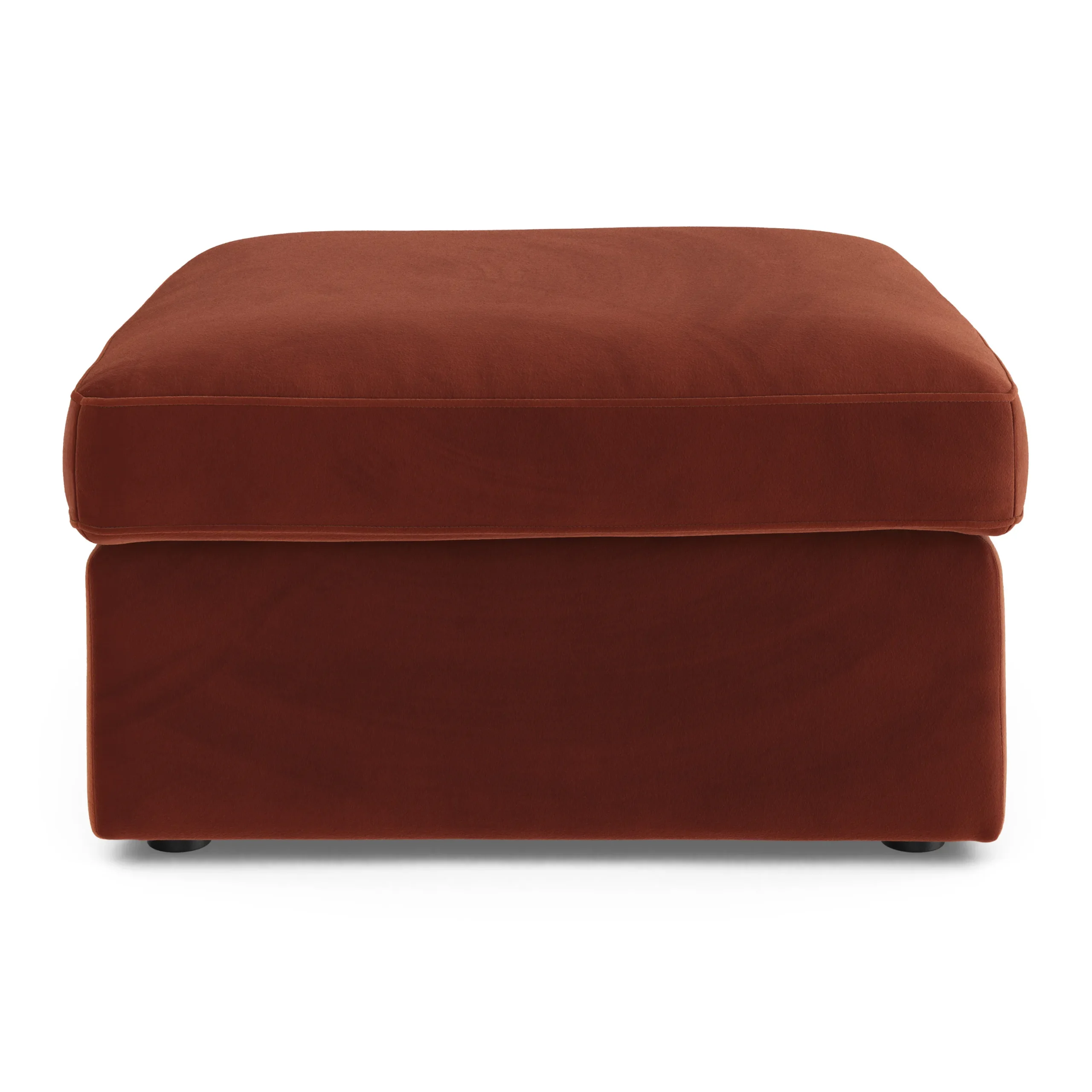 Lenae 33_ Velvet Ottoman - Hale Rust - Image 4