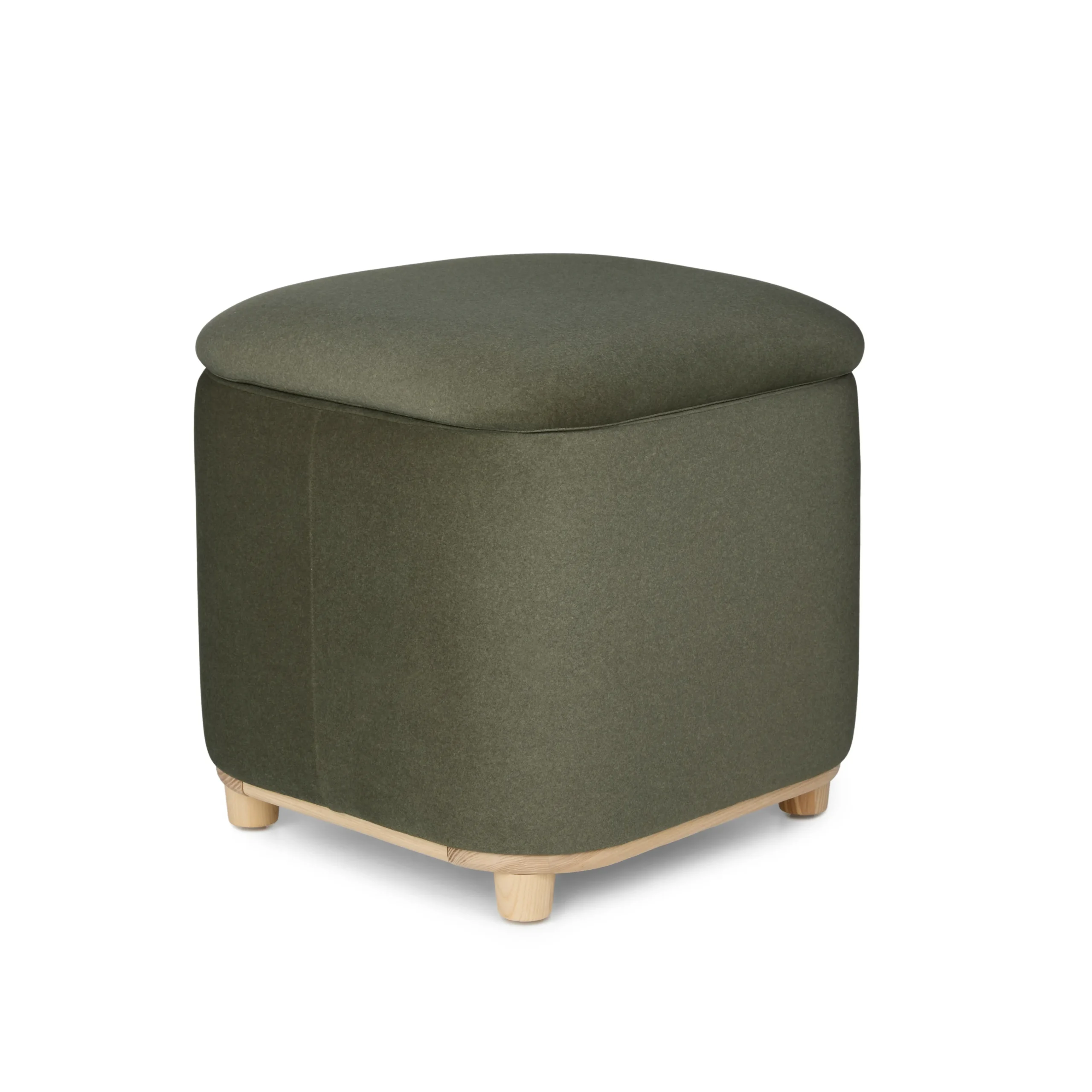 Maribo 19_ Storage Ottoman - Felted Green - Image 4